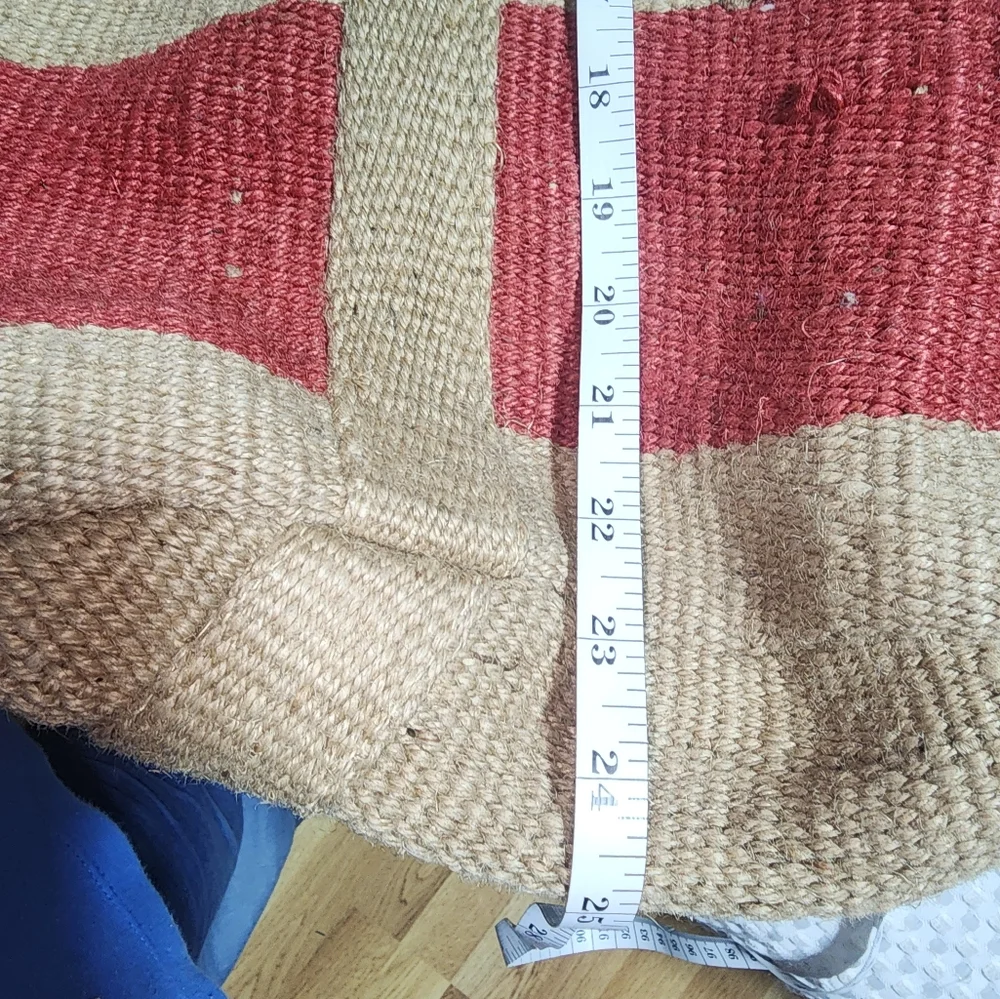 NUKU EUC XXL JUTE HEMP STORAGE LAUNDRY CLOTHING TOY ETC TOTE